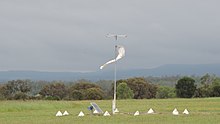 Theodore Airport, 2014 Windsock at Theodore Airport, 2014.JPG