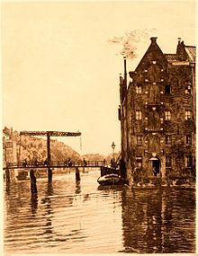 Uylenburg Amsterdam (drawing by Witsen, 1911)