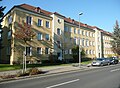 Row of houses in a small residential complex