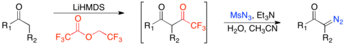 Danheiser diazo-transfer