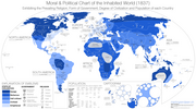 Thumbnail for File:World moral map of 1837 (vectorized).png