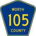 File:Worth County Route 105 IA.svg