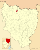 Ubicación del municipio en el mapa de la provincia