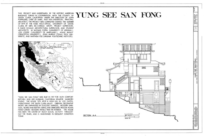 File:Yung See San Fong (House), 16660 Cypress Way, Los Gatos, Santa Clara County, CA HABS CAL,43-LOSGA,2- (sheet 1 of 6).tif