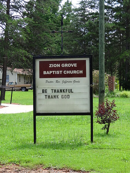 File:Zion Grove Baptist Church sign; Clover, VA; 2013-07-14.JPG