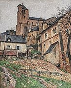 Saint-Cirq-Lapopie, la place du Carol - Henri Martin - Musée de Cahors