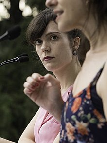 (Itsaso Arana) Las actrices Fernanda Orazzi e Itsaso Arana en la lectura dramatizada de Concepcion Arenal (01) (cropped).jpg