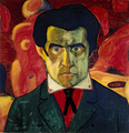 Autoportrait de Malevitch, galerie Tretiakov (vers 1910).