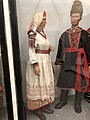 Украинские костюмы - женский из В Галиции, мужской из Подольской губ