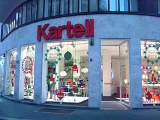 Kartell is an Italian company that makes and sells plastic contemporary furniture. It is headquartered in Noviglio, Metropolitan City of Milan, Italy, and it is a subsidiary of Felofin.