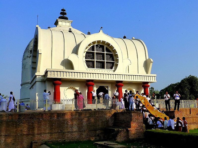 File:058 Parinirvana Temple from Front, Kusinara (9239688442).jpg