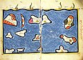 Mappa di al-Idrisi raffigurante l'oceano Indiano.