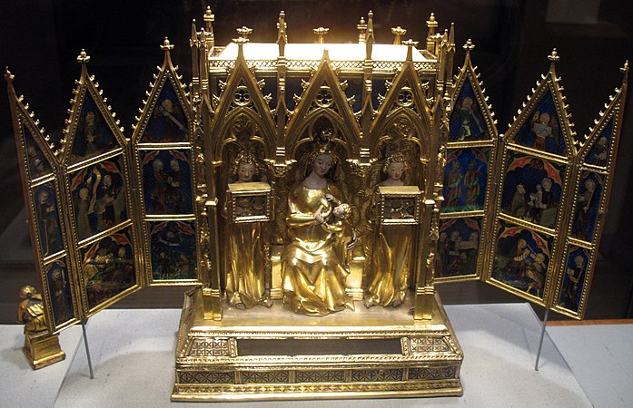 Attributed to Jean de Touyl (French, died 1349), Reliquary Shrine from the convent of the Poor Clares at Buda
