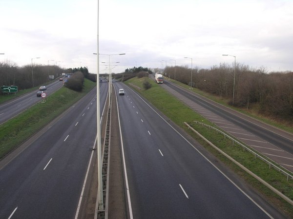 The A47 junction near Dogsthorpe