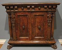 15th- or 16th-century Italian credenza 15th or 16th century Italian credenza, HAA.JPG