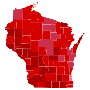 1920 Presidential Election in Wisconsin.svg