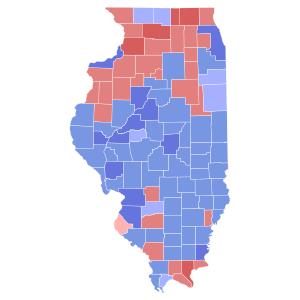1936 United States Senate election in Illinois results map by county.svg