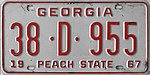 1967 Georgia Nummernschild.jpg