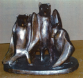 „Fledermäuse“, Bronze, 1995