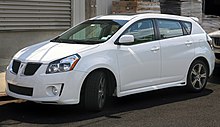 2010 Pontiac Vibe GT in white, left front.jpg