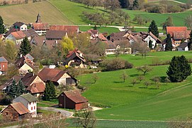 vorne Oberschlatt, dahinter Mettschlatt