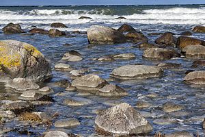 49. Platz: Derzno mit Findlinge, Naturschutzgebiet Nordufer Wittow mit Hohen Dielen, Landschaftsschutzgebiet Ostrügen, FFH-Gebiet Steilküste und Blockgründe Wittow, Kap Arkona, Putgarten