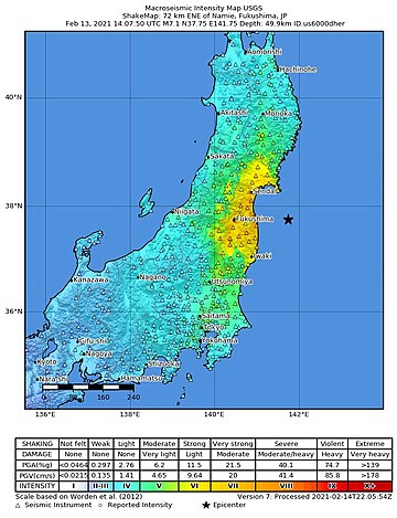 Động đất ngoài khơi Fukushima 2021