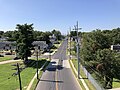 File:2021-09-07 11 34 31 View south along Camden County Route 543 (River Road) from the overpass for New Jersey State Route 90 (Betsy Ross Bridge) in Pennsauken Township, Camden County, New Jersey.jpg