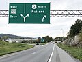 File:2021-09-28 14 10 06 View north along U.S. Route 7 and west along Vermont State Route 279 (Bennington Bypass) at the exit for Vermont State Route 279 WEST (Troy) in Bennington, Bennington County, Vermont.jpg