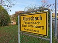 Ortsschild - Albersbach
