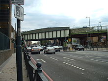 Commercial Road looking west near Limehouse railway station A13 Limehouse stn.JPG