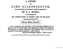 1812 title page. A Letter to Lord Ellenborough 1812.jpg