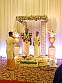 A traditional Sri Lankan wedding ceremony