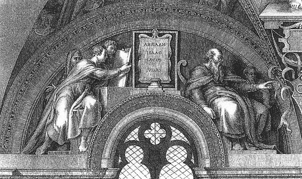 Abraham, Isaac, Jacob and Judah by Michelangelo Buonarroti, Sistine Chapel, Vatican City