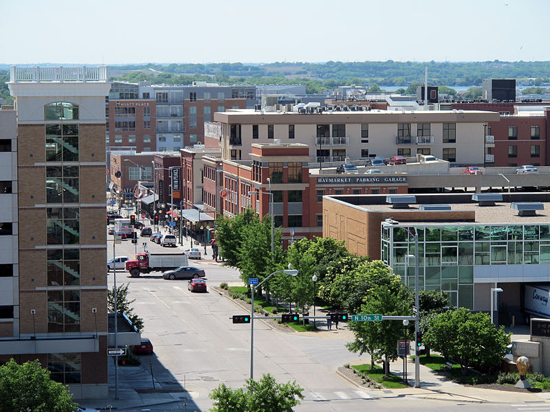 File:Aerial view of the old Haymarket and West Haymarket, Lincoln, Nebraska, USA.jpg