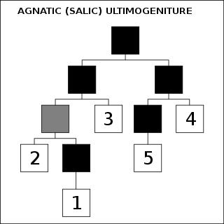 <span class="mw-page-title-main">Ultimogeniture</span> The principle that the youngest child has an exclusive right of inheritance