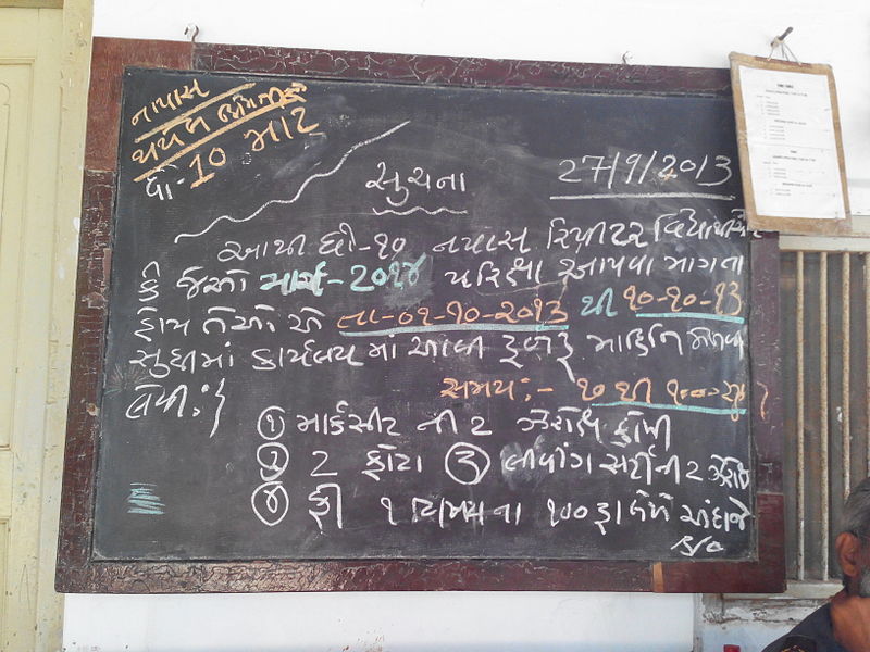 File:Ahmedabad School Notice Board.jpg