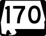 State Route 170 marker