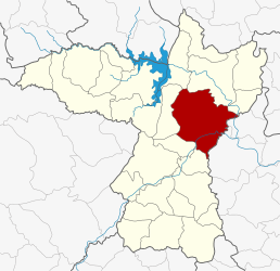 District de Mueang Khon Kaen - Carte