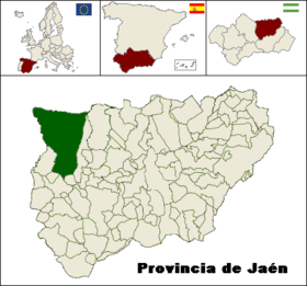 Localização de Andújar