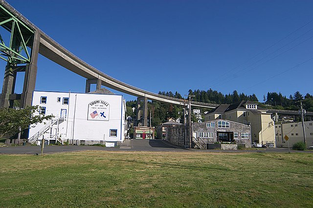 Suomi Hall, a meeting hall of Finnish immigrants, in Astoria, Oregon.