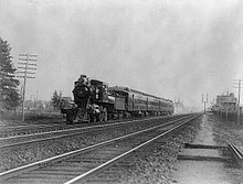 The famed Royal Limited, which provided luxury service between Jersey City Terminal and Washington, D.C. and made the journey in under five hours, pictured in 1898 B&O Royal Blue in 1898.jpg