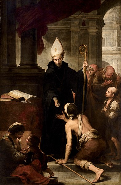 File:Bartolomé Esteban Murillo - Santo Tomás de Villanueva dando limosnas (Seville).jpg