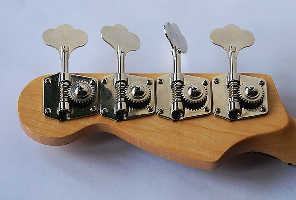 Bass guitar headstock