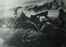 東北民主聯軍炮兵使用九九式山炮