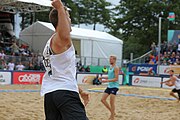 Deutsch: Beachhandball Europameisterschaften 2019 (Beach handball Euro); Tag 6: 7. Juli 2019 – Männerfinale, Dänemark-Norwegen 2:0 (25:18, 19:16) English: Beach handball Euro; Day 6: 7 July 2019 – Men's Final – Denmark-Norway 2:0 (25:18, 19:16)