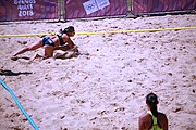 Deutsch: Beachhandball bei den Olympischen Jugendspielen 2018; Tag 4, 10. Oktober 2018; Mädchen, Vorrunde, Gruppe A - Ungarn-Chinese Taipei (Taiwan) 2:0 English: Beach handball at the 2018 Summer Youth Olympics at 10 October 2018 – Girls Preliminary Round Group A‎ – Hungary-Chinese Taipei 2:0