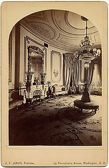 East wall of the Blue Room of the White House, looking south, c. 1875. Rotogravure on paper. BlueRoom.jpg
