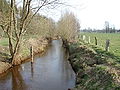 Die Mühlenau, Blick von der Bosselwischbrücke flussaufwärts