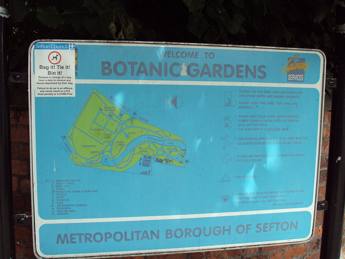 Map Of Churchtown Southport Southport Botanic Gardens - Wikipedia